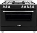 SARO Multifunctioneel gasfornuis met electrische oven model TS95C61LNE zwart