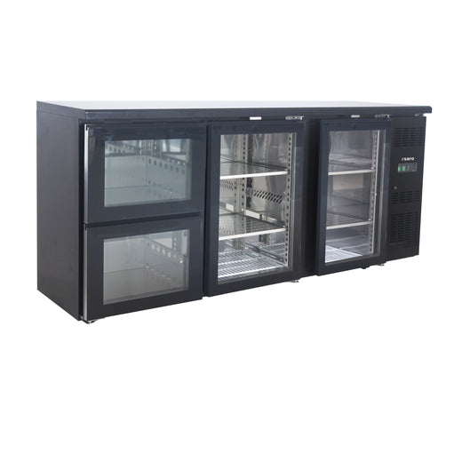 SARO Barkoeler met 2 glazen deuren en 2 laden model BC 3100 G S2