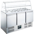 SARO Saladette met glas opbouw model ES 903 G
