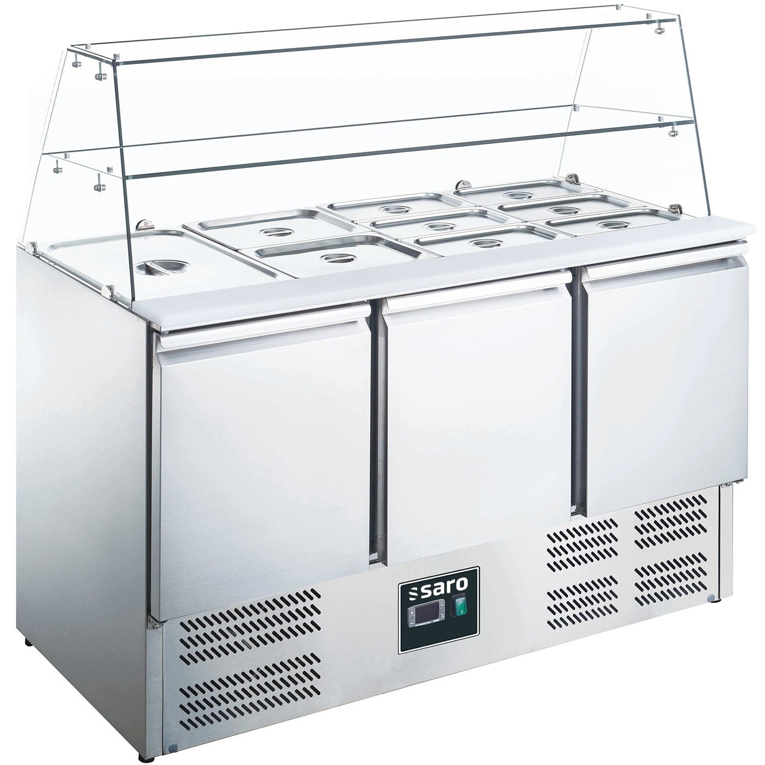 SARO Saladette met glas opbouw model ES 903 G