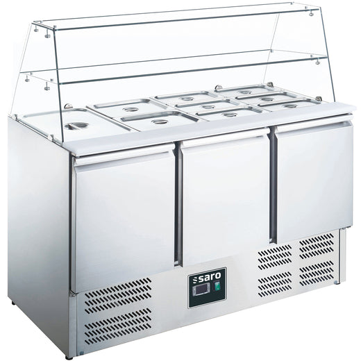 SARO Saladette met glas opbouw model ES 903 G