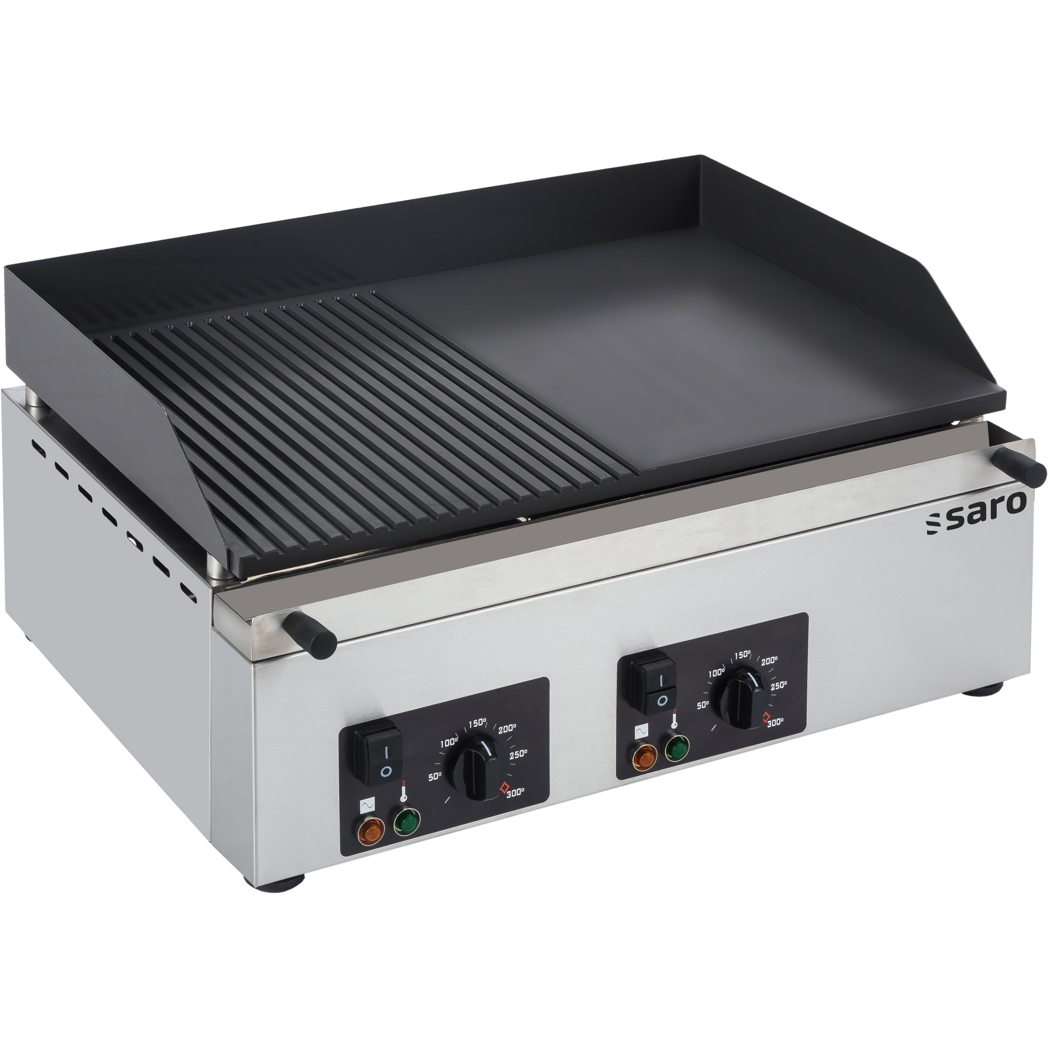 SARO Electrische grillplaat (gegroefd+glad) model GPK 610
