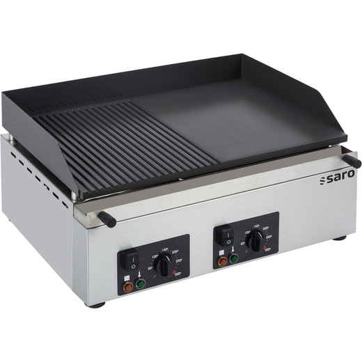 SARO Electrische grillplaat (gegroefd+glad) model GPK 610