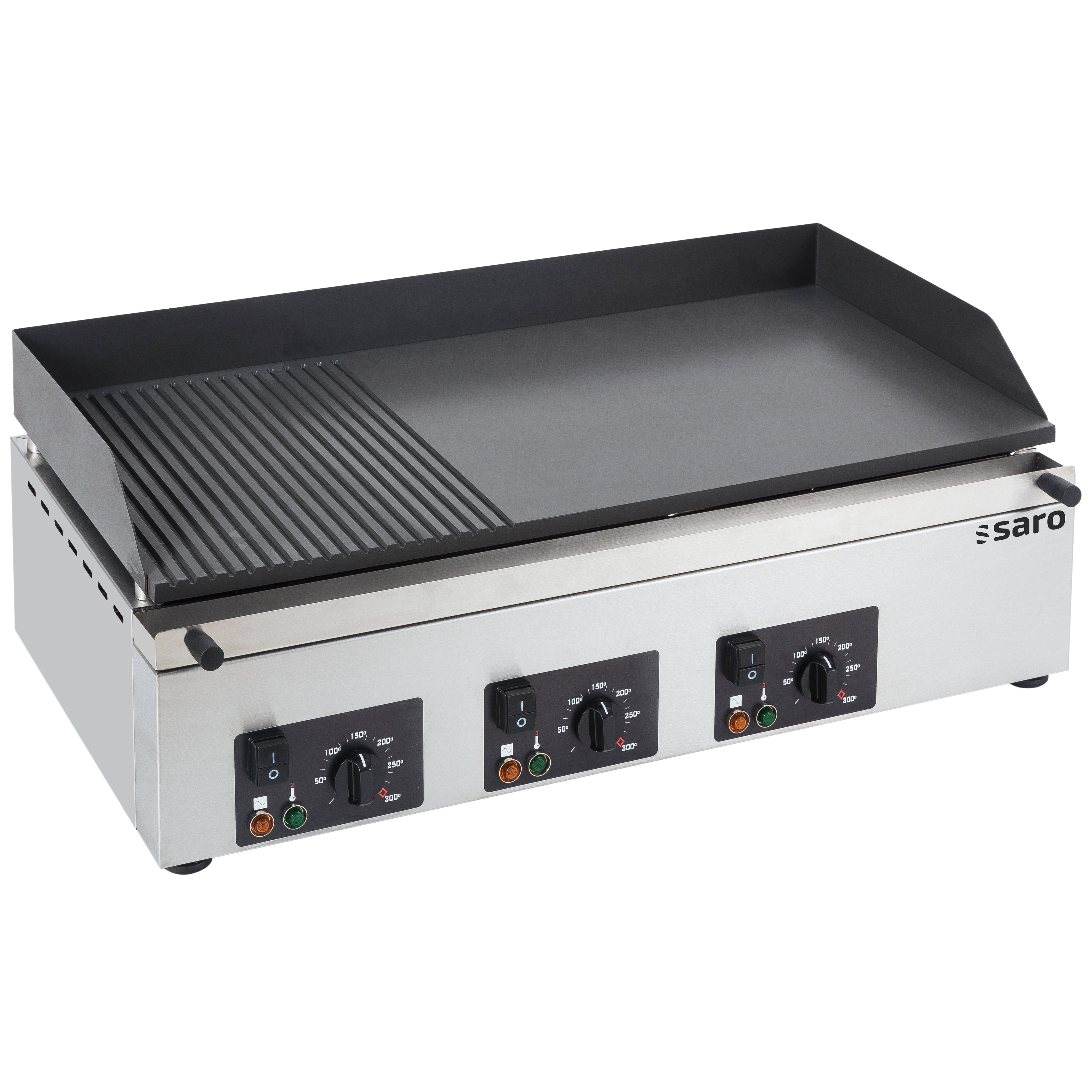 SARO Electrische grillplaat (gegroefd+glad) model GPK 810