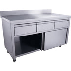 SARO Schuifdeurkast - 3 lades.1600X700mm met Opstaande rand - afbeelding 3