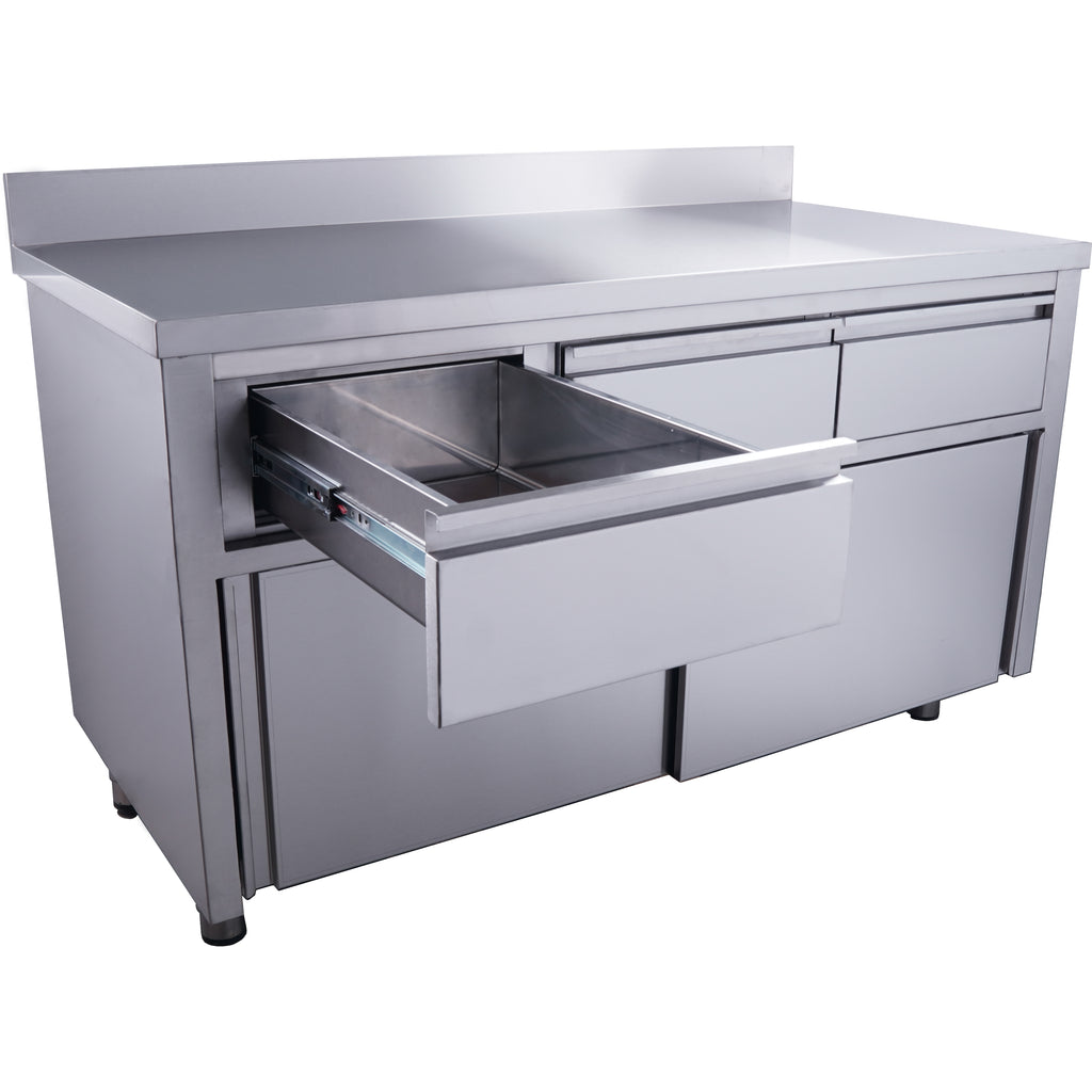 SARO Schuifdeurkast - 3 lades.1600X700mm met Opstaande rand - afbeelding 2