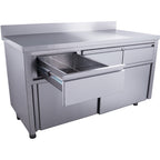 SARO Schuifdeurkast - 3 lades.1600X700mm met Opstaande rand - afbeelding 2