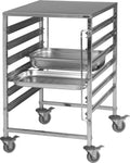 SARO Trolley met roestvrij stalen werkblad model NOEL