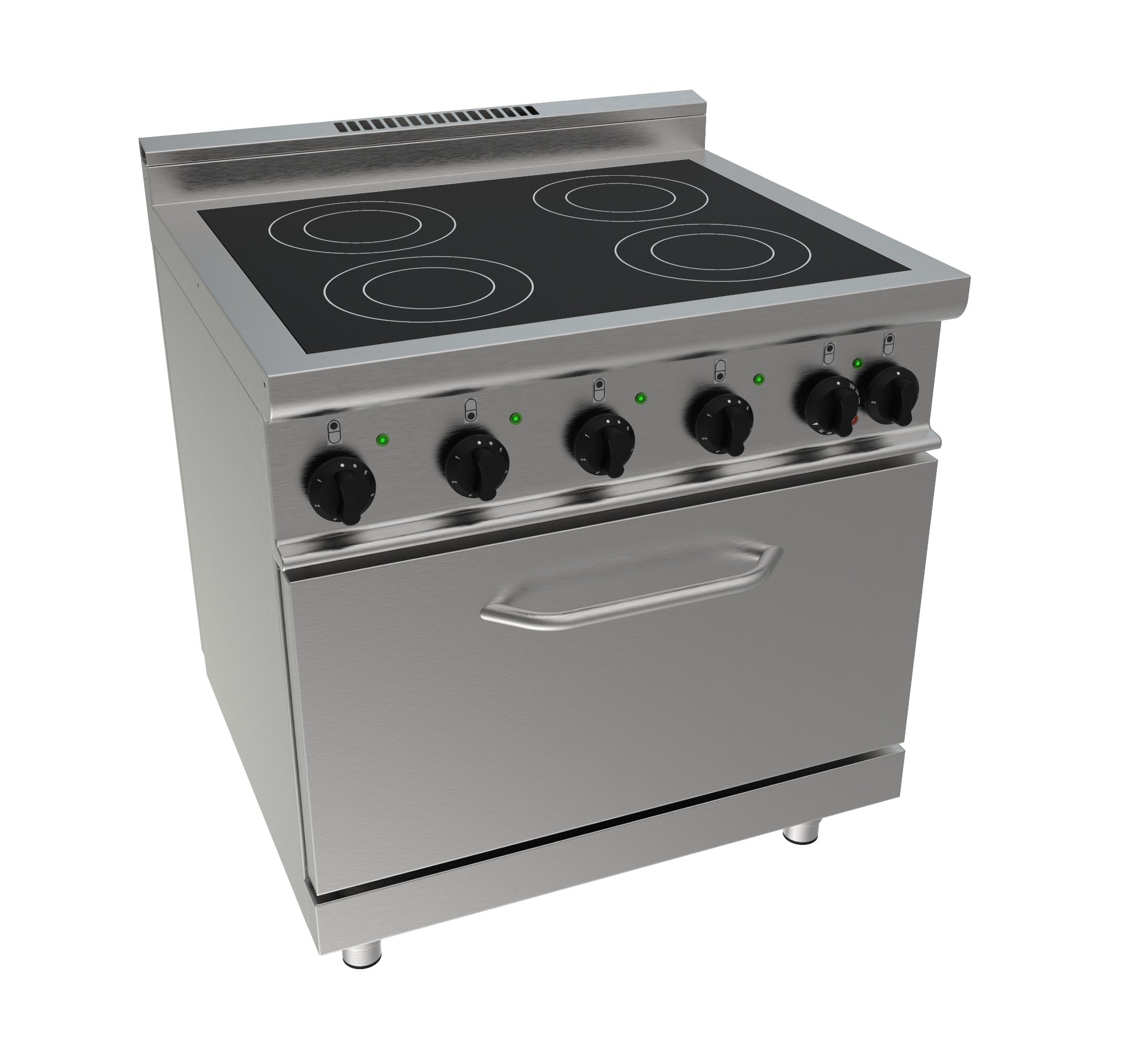 SARO Keramisch fornuis met electrische oven tafelmodel E7/CVE4LE