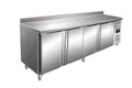 SARO Koeltafel met 4 deuren en opstaande rand, model SNACK 4200 TN