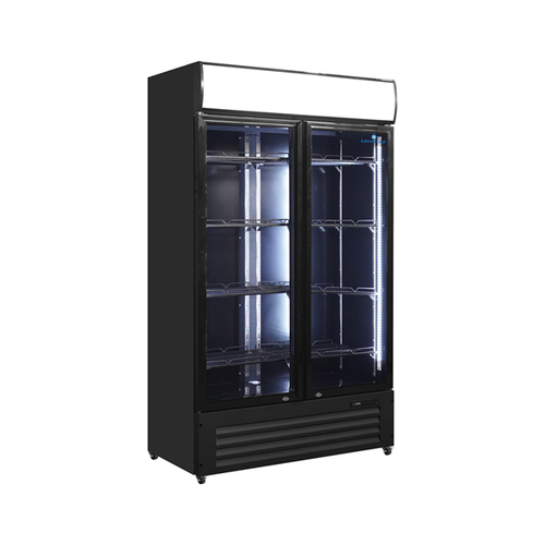 Unninox 2-Door Glass Display Refrigerator 900L – Professional Display Fridge - KLG900PJ