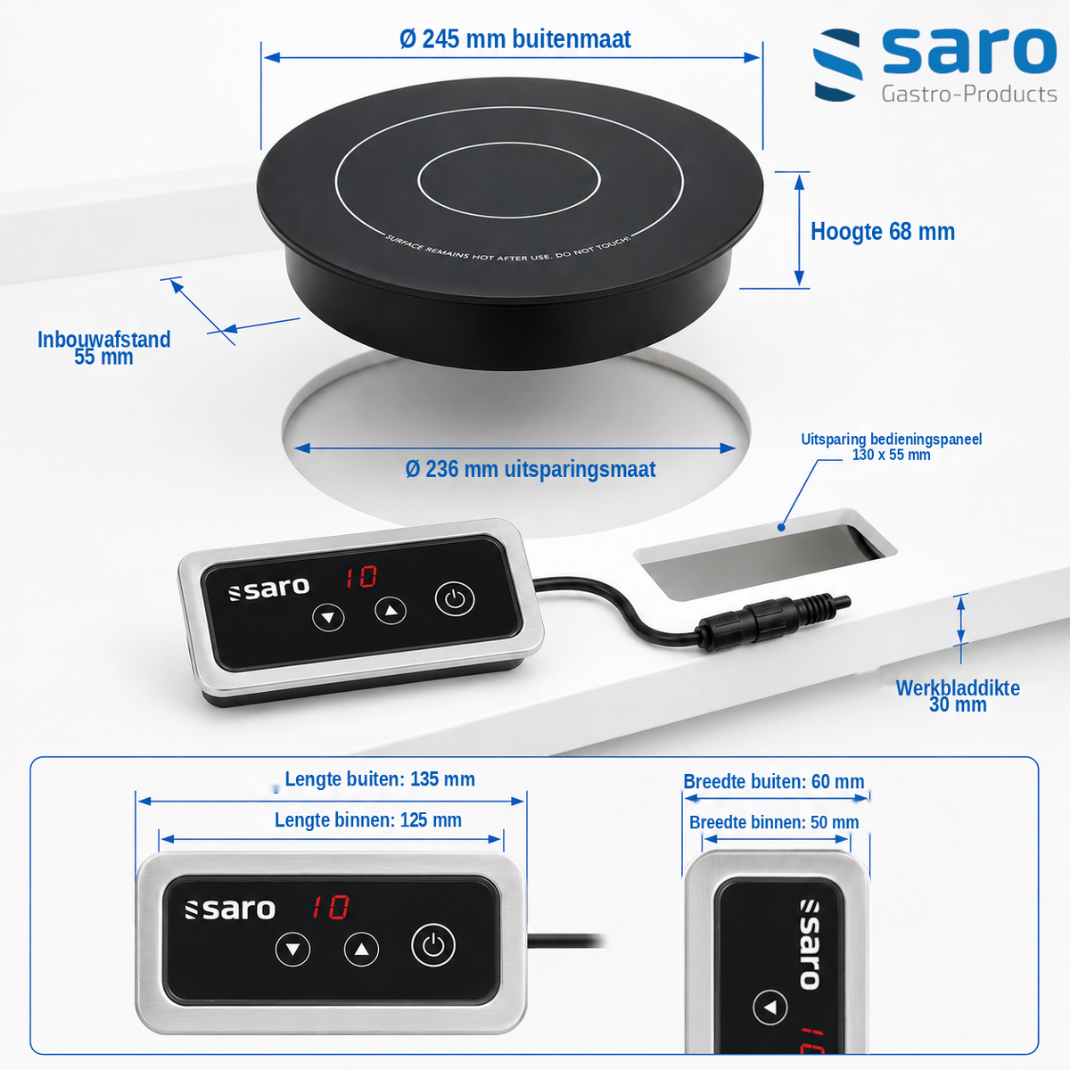 Built-in induction hob - Saro EVA