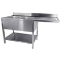 Unninox 160x70xH85cm 2 Bowls Left - SPL16070VWL2