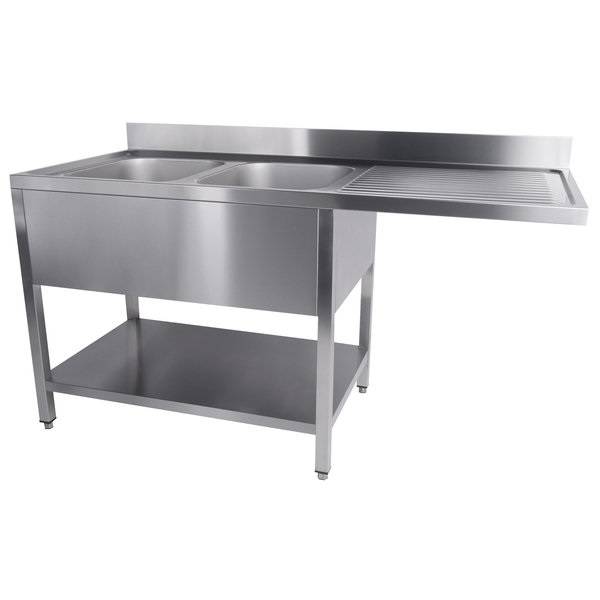 Unninox 160x70xH85cm 2 Bowls Left - SPL16070VWL2