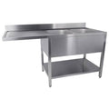 Unninox 160x70xH85cm 2 Bowls Right - SPL16070VWR2