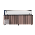 Unninox Saladette Workbench – 6x GN 1/1 Capacity – 223x82x85.5cm - UNNI220TK