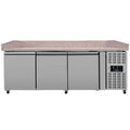 Unninox Pizza Counter 3 Doors - 202x80x100cm - UNN3600TN