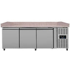 Unninox Pizza Counter 3 Doors - 202x80x100cm - UNN3600TN