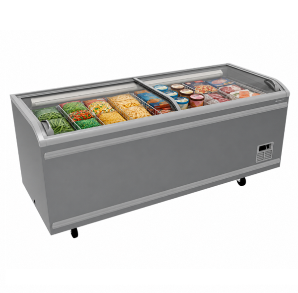 Supermarket chest freezer Unninox UNNS27 - 850 L - grey