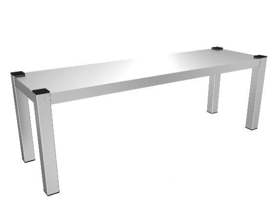 S/S Etagere With Undershelf FLATPACKED