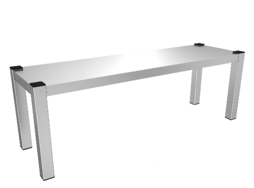 RVS etagère met 1 legbord