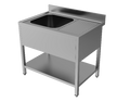 SINK WITH UNDERSHELF - WELDED