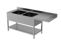 S/S Sink With Undershelf&Washmachine Place WELDED (SWF-1207085-1L)