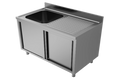 SINK WITH SLIDING DOORS