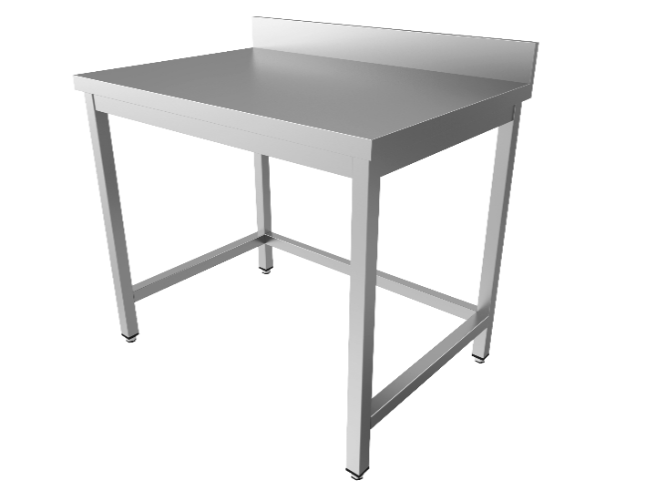S/S Work Table Without Undershelf - Upstand (700)