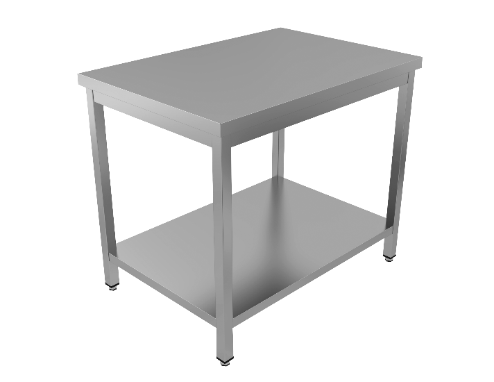 S/S Work Table With Undershelf (600)
