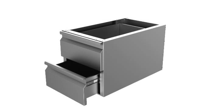 S/S BLOCK DRAWER FOR UNDER WORK TABLE