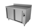 S/S Heated Cupboard With Upstand 700