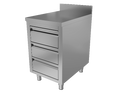 S/S Work Table With 3 Drawers&Upstand 700