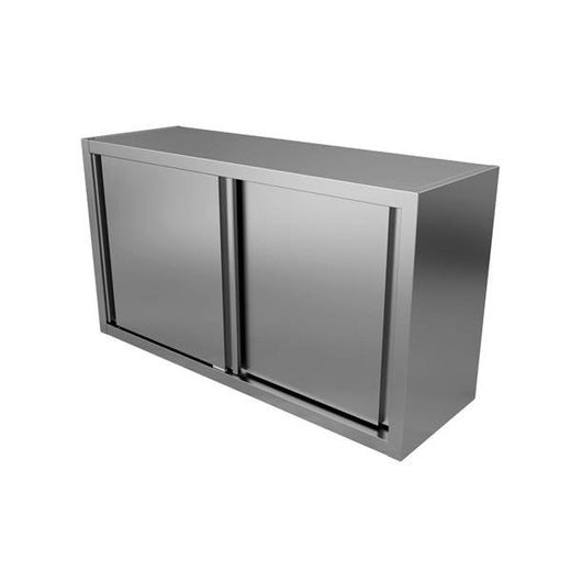 RVS wandkast met schuifdeuren, 1000 mm hoog Unninox