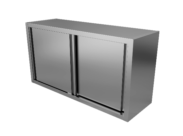 S/S Wall cupboard With sliding doors 1000