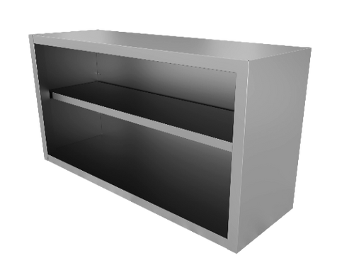 S/S Wall cupboard Without sliding doors 1000