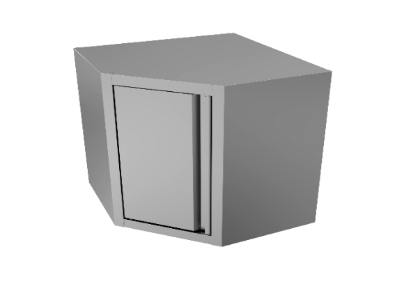 S/S Corner Hanging Cabinet with Doors