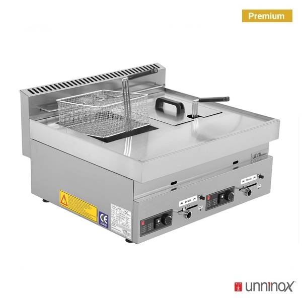 Gas fryer, 65-series Unninox
