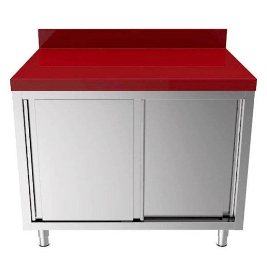 RVS snijtafel met kunststof werkblad, 700 mm diep Unninox