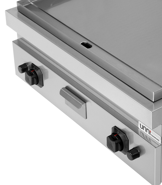 Gas griddle- smooth Unninox G70GP20B+S