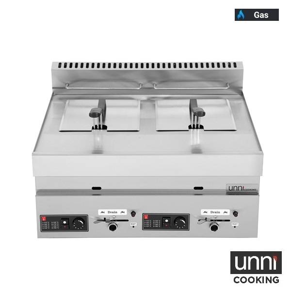 Gas fryer, 65-series Unninox
