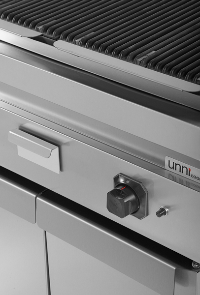 Lava rock grill Unninox G70GP20-K - 18 kW