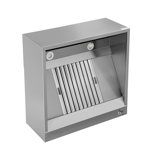 RVS wandafzuigkap boxmodel, 950 mm diep Unninox
