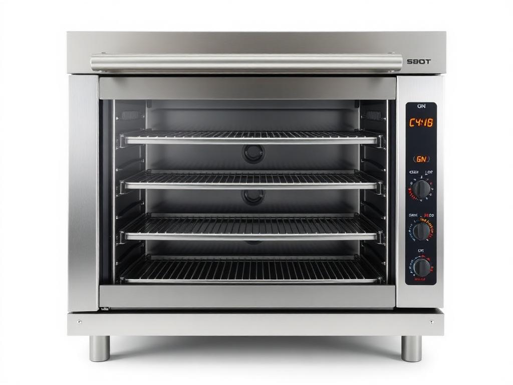 Professionele elektrische convectieoven met meerdere GN 1/1-niveaus